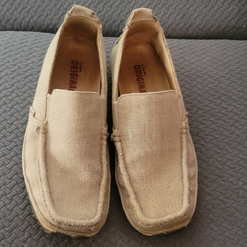 Clark's Originals Slipon Canvas Men's Shoes Size 9.5 M Style 70474